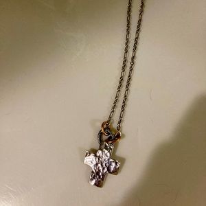 Silpada cross silver necklace